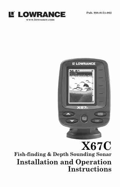 Lowrance electronic SONAR X67C-page_pdf